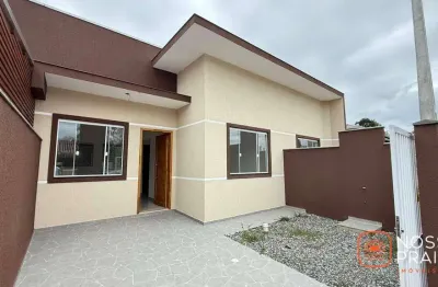 Casa com 2 dormitórios à venda, 71 m² por r$ 295.000,00 - cambiju - itapoá/sc