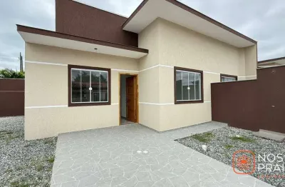 Casa com 2 dormitórios à venda, 42 m² por r$ 360.000,00 - cambiju - itapoá/sc