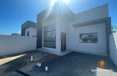 Casa alto padrão a 500 metros da praia com 2 dormitórios à venda, 88 m² por R$ 450.000 - Itapoá - Itapoá/SC