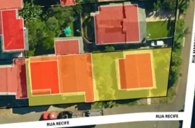 Terreno com residências 653 m² - palmital - chapecó - sc