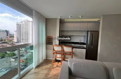 Apartamento todo mobiliado no centro com  1 suíte + 1 dormitório