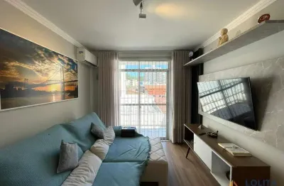 Apartamento à venda, 1 quarto com sacada e garagem coberta no trindade, florianópolis-sc