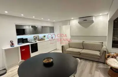 Andar alto -recem reformado - sacada  integrada - semi mobiliado - 1vg