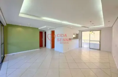Desocupado - semi mobiliado  -ampla sacada - lavabo  -  2 vagas