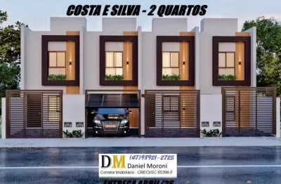 Lindo geminado com 2 quartos no costa e silva - joinville/sc
