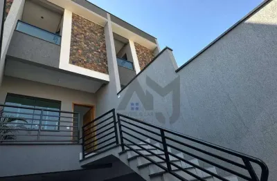 ?? sobrado novo alto padrão – cidade patriarca – 170 m² | 3 dorms | 3 vagas | espaço gourmet coberto