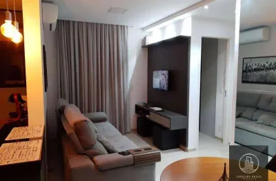 Apartamento com 2 dormitórios à venda, 56 m² por r$ 349.000,00 - jardim são carlos - sorocaba/sp