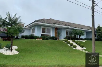 Casa com 4 dormitórios à venda, 500 m² por r$ 4.950.000 - lago azul - araçoiaba da serra/sp