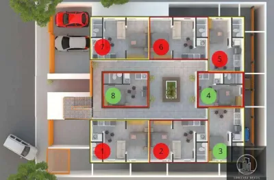 Apartamento com 1 dormitório à venda, 21 m² por r$ 150.000,00 - jardim novo horizonte - sorocaba/sp