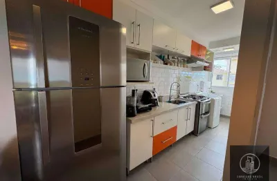 Apartamento com 2 dormitórios à venda, 45 m² por r$ 300.000 - condomínio villa flora - votorantim/sp