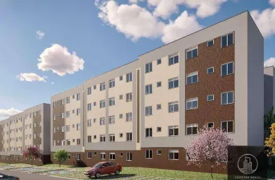 Apartamento lançamento com 2 dormitórios à venda, 44 m² - lar valência - caguaçu - sorocaba/sp