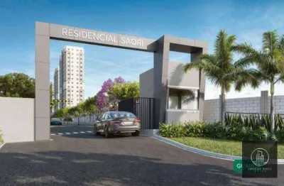 Apartamento lançamento residencial saori  com 2 dormitórios à venda, 43 m²- jardim novo horizonte - sorocaba/sp