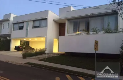 Sobrado com 4 dormitórios à venda, 520 m² por r$ 3.300.000,00 - condomínio village sunset - sorocaba/sp