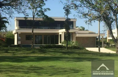 Sobrado com 4 dormitórios à venda, 600 m² por r$ 3.700.000,00 - lago azul condomínio e golfe clube - araçoiaba da serra/sp