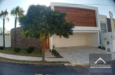 Sobrado com 3 dormitórios à venda, 250 m² por r$ 2.260.000 - condomínio sunset village - sorocaba/sp, próximo ao shopping iguatemi