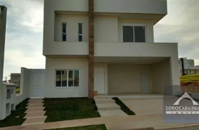 Sobrado com 3 dormitórios à venda, 330 m² por r$ 1.600.000 - condomínio chácara ondina - sorocaba/sp, próximo ao shopping granja olga.
