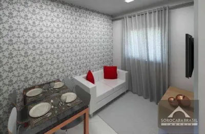 Apartamento com 1 dormitório à venda, 26 m² por r$ 130.000,00 - wanel ville - sorocaba/sp