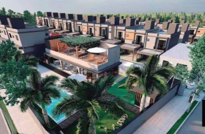 Lançamento sobrado com 3 dormitórios à venda, 119 m² - residencial es santorini - chácaras reunidas são jorge - sorocaba/sp