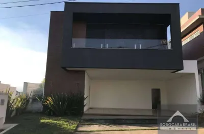 Sobrado com 3 dormitórios, 371 m² - venda por r$ 2.000.000,00 ou aluguel por r$ 13.000,00/mês - condomínio residencial giverny - sorocaba/sp