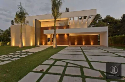 Casa com 4 dormitórios à venda, 442 m² por r$ 8.500.000 - lago azul- araçoiaba da serra/sp