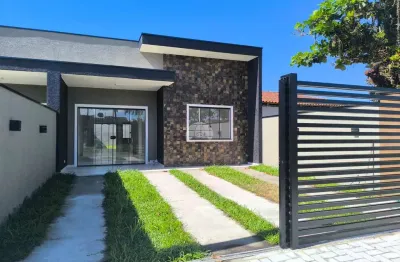 Casa com 3 quartos à venda na avenida tom jobim, 564, balneário primavera, pontal do paraná, 99 m2 por r$ 429.000
