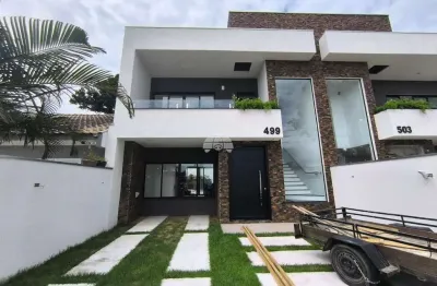Casa com 3 quartos à venda na avenida santos dumont, 499, canoas, pontal do paraná, 163 m2 por r$ 1.026.000