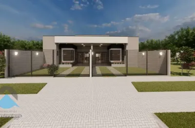 Casa de 3 quartos, 1 suíte, sala, 2 vagas de garagem em guaratuba-pr, bairro coroados, 104m². confira já!