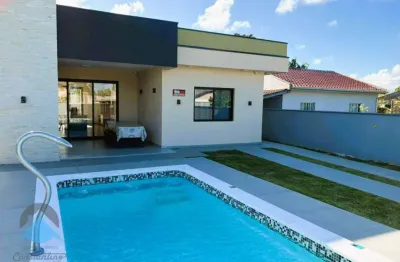 Casa á 400m do mar à venda em Guaratuba-PR, 3 quartos, 1 suíte, 1 salas, 2 banheiros, 120m² no Coroados.