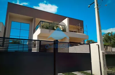 Casa de alto padrão à venda em guaratuba-pr, brejatuba! 4 quartos, 3 suítes, 4 banheiros, 3 vagas de garagem, 200m².