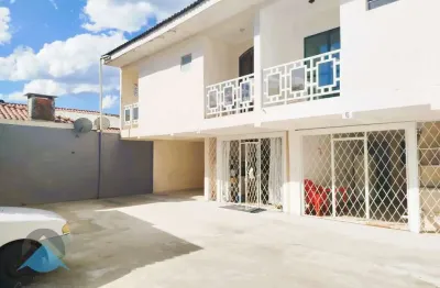 Sobrado mobiliado de 3 quartos em condomínio no centro de guaratuba-pr - 2 suítes, 1 sala, 3 banheiros, 2 vagas de garagem - 120m²