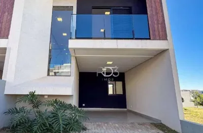 Sobrado com 3 dormitórios à venda, 129 m² por r$ 799.000,00 - loteamento morada das flores - cambé/pr