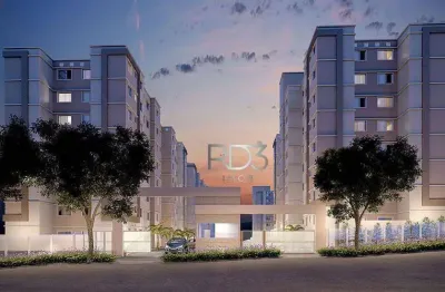 Apartamento com 2 dormitórios à venda, 47 m² por r$ 280.000,00 - lagoa dourada - londrina/pr