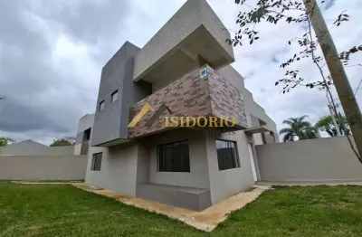 Excelente sobrado novo!!! 03 qtos., suíte, amplo quintal, lazer