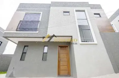 Sobrado novo c/ arquitetura moderna! 03 qtos., suíte, sacada