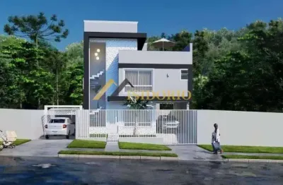 Sobrado alto padrão no uberaba! suíte, sacada, terraço gourmet!