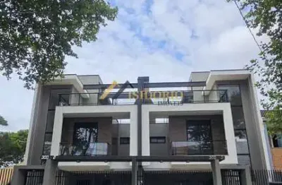 Sobrado no pineville! com terraço,3 quartos,suíte,sacada,04 gar