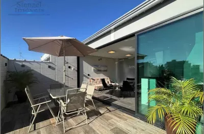 Cobertura duplex com 1 quarto, 95m² por r$ 690.000 - maitinga - bertioga/sp