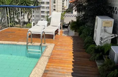 Cobertura linear,piscina,churrasqueira,varandão,3 quartos com 1 suíte e 2 vagas.