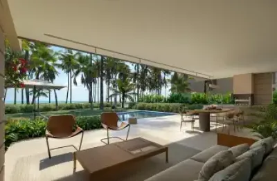 Azzul - lançamento na praia dos carneiros, 4 quartos, pé na areia ao lado do bora bora