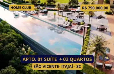 Apartamento para venda em itajaí, são vicente, 3 dormitórios, 1 suíte, 2 banheiros, 2 vagas