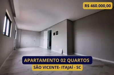 Apartamento para venda em itajaí, são vicente, 2 dormitórios, 1 banheiro, 1 vaga