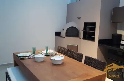 Sobrado próximo a matriz do bradesco, 3 dormitórios, sendo 1 suíte, 4 vagas de garagem, área gourmet incrível. ok para financiamento e fgts