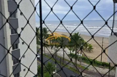 Apartamento para venda, praia grande, com 2 dormitórios, vaga de garagem, frente para o mar.