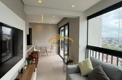 Apartamento a venda Jd. de Abril, Mobiliado com planejados, 1 dormitório, 1 vaga de garagem coberta, lazer completo, Osasco, próximo a matriz Bradesco