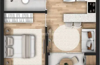 Reserva continental - stúdio 31m² - reserva continental