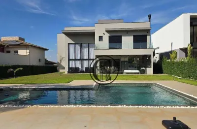 Sobrado com 4 dormitórios à venda, 420 m² por r$ 4.500.000,00 - fazenda alvorada - porto feliz/sp