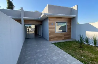 Casa com 3 quartos à venda na rua alcatraz, 1141, gralha azul, fazenda rio grande, 60 m2 por r$ 328.000