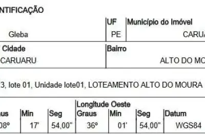 Oportunidade única em caruaru - pe | tipo: gleba | negociação: venda direta online  | situação: imóvel