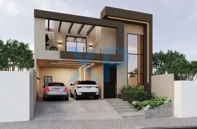 Casa de alto padrão no bairro manoel valinhas em divinópolis-mg: moderna e espaçosa, com 4 quartos, 2 suítes e 230,79 m² de área.
