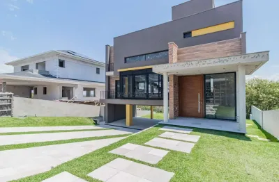 Casa em condomínio fechado com 3 quartos à venda na estrada das três meninas, --, vila nova, porto alegre por r$ 2.500.000